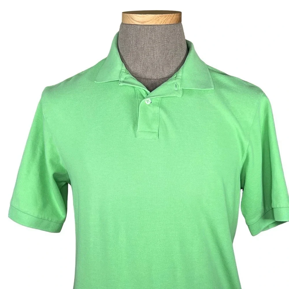 Daniel Cremieux Men’s Lime Green Cotton Polo Medium EUC